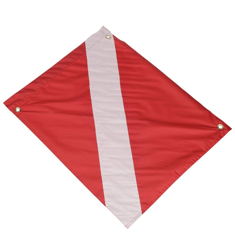 Seachoice Vinyl Diver Down Flag, Removable Stiffener, 20 in. X 24 in, Red/White - Image 1